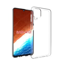 Dafoni Aircraft Samsung Galaxy A12 Ultra İnce Şeffaf Silikon Kılıf - Dafoni