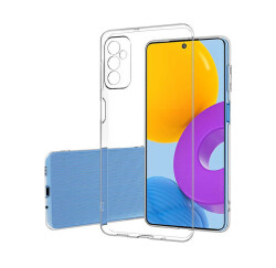 Dafoni Aircraft Samsung Galaxy M52 5G Ultra İnce Kamera Korumalı Şeffaf Silikon Kılıf - Dafoni