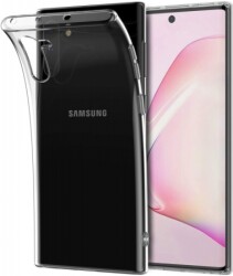 Dafoni Aircraft Samsung Galaxy Note 10 Süper İnce Şeffaf Silikon Kılıf - Dafoni