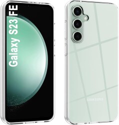 Dafoni Aircraft Samsung Galaxy S23 FE Ultra İnce Şeffaf Silikon Kılıf - Dafoni