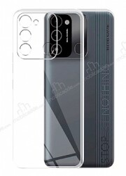 Dafoni Aircraft Tecno Spark 8C Ultra İnce Şeffaf Silikon Kılıf - Dafoni