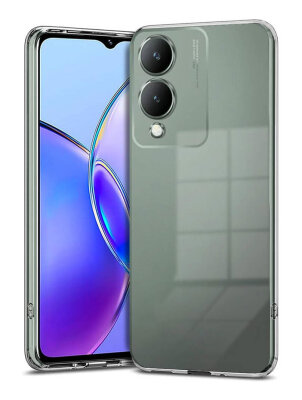 Dafoni Aircraft Vivo Y17S İnce Şeffaf Silikon Kılıf - Dafoni