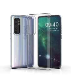 Dafoni Aircraft Xiaomi Mi Note 10 Lite Ultra İnce Şeffaf Silikon Kılıf - Dafoni