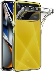 Dafoni Aircraft Xiaomi Poco X4 Pro 5G Ultra İnce Şeffaf Silikon Kılıf - Dafoni