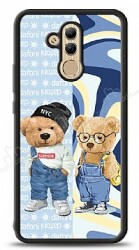 Dafoni Art Huawei Mate 20 Lite Summer Couple Teddy Kılıf - Dafoni
