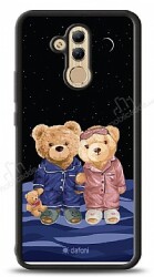 Dafoni Art Huawei Mate 20 Lite Under The Stars Teddy Bears Kılıf - Dafoni