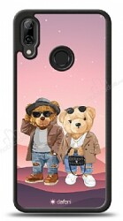 Dafoni Art Huawei P Smart 2019 Cool Couple Teddy Kılıf - Dafoni