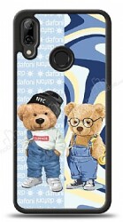 Dafoni Art Huawei P Smart 2019 Summer Couple Teddy Kılıf - Dafoni