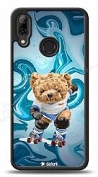 Dafoni Art Huawei P20 Lite Skating Teddy Bear Kılıf - Dafoni