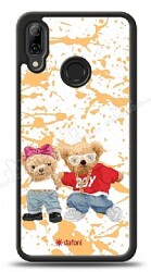 Dafoni Art Huawei P20 Lite Style Couple Teddy Kılıf - Dafoni