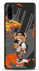 Dafoni Art Huawei P30 Cool Teddy Bear Kılıf - Dafoni