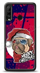 Dafoni Art Huawei P30 Lite Christmas Pug Kılıf - Dafoni