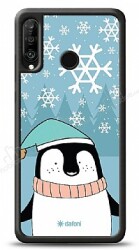 Dafoni Art Huawei P30 Lite Cold Penguin Kılıf - Dafoni