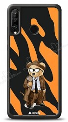 Dafoni Art Huawei P30 Lite Detective Teddy Bear Kılıf - Dafoni