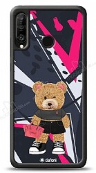 Dafoni Art Huawei P30 Lite Rock And Roll Teddy Bear Kılıf - Dafoni