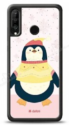 Dafoni Art Huawei P30 Lite Smiling Penguin Kılıf - Dafoni