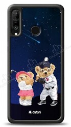 Dafoni Art Huawei P30 Lite Sporty Couple Teddy Kılıf - Dafoni