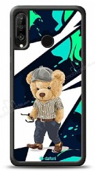 Dafoni Art Huawei P30 Lite Thoughtful Teddy Bear Kılıf - Dafoni