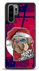 Dafoni Art Huawei P30 Pro Christmas Pug Kılıf - Dafoni