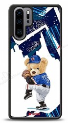 Dafoni Art Huawei P30 Pro Hand Soccer Teddy Bear Kılıf - Dafoni