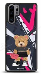 Dafoni Art Huawei P30 Pro Rock And Roll Teddy Bear Kılıf - Dafoni