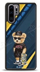 Dafoni Art Huawei P30 Pro Skate Bear Kılıf - Dafoni