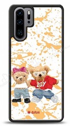 Dafoni Art Huawei P30 Pro Style Couple Teddy Kılıf - Dafoni