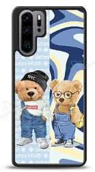 Dafoni Art Huawei P30 Pro Summer Couple Teddy Kılıf - Dafoni