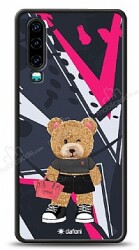 Dafoni Art Huawei P30 Rock And Roll Teddy Bear Kılıf - Dafoni