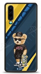 Dafoni Art Huawei P30 Skate Bear Kılıf - Dafoni