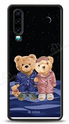 Dafoni Art Huawei P30 Under The Stars Teddy Bears Kılıf - Dafoni