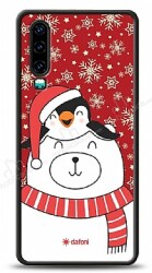 Dafoni Art Huawei P30 Winter Friends Kılıf - Dafoni