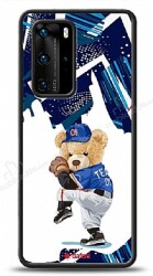 Dafoni Art Huawei P40 Hand Soccer Teddy Bear Kılıf - Dafoni