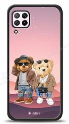 Dafoni Art Huawei P40 Lite Cool Couple Teddy Kılıf - Dafoni