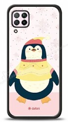 Dafoni Art Huawei P40 Lite Smiling Penguin Kılıf - Dafoni