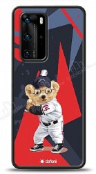 Dafoni Art Huawei P40 Pro Baseball Bear Kılıf - Dafoni