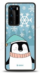 Dafoni Art Huawei P40 Pro Cold Penguin Kılıf - Dafoni