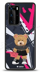 Dafoni Art Huawei P40 Pro Rock And Roll Teddy Bear Kılıf - Dafoni
