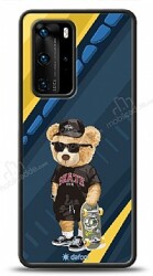 Dafoni Art Huawei P40 Pro Skate Bear Kılıf - Dafoni