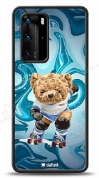 Dafoni Art Huawei P40 Pro Skating Teddy Bear Kılıf - Dafoni