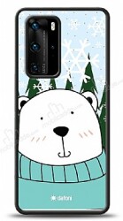 Dafoni Art Huawei P40 Snow Bear Kılıf - Dafoni