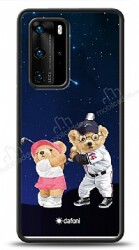 Dafoni Art Huawei P40 Sporty Couple Teddy Kılıf - Dafoni