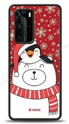 Dafoni Art Huawei P40 Winter Friends Kılıf - Dafoni