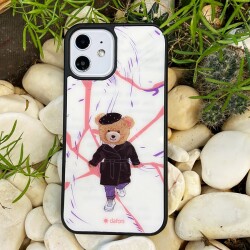 Dafoni Art iPhone 11 Pro Max Dafoni Art Casual Teddy Bear Kılıf - 4