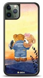 Dafoni Art iPhone 11 Pro Max Sunset Teddy Bears Kılıf - 1