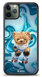 Dafoni Art iPhone 11 Pro Skating Teddy Bear Kılıf - Dafoni