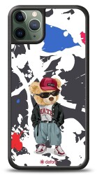 Dafoni Art iPhone 11 Pro Sporty Teddy Bear Kılıf - Dafoni
