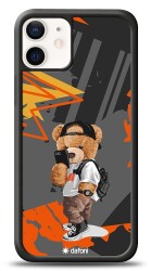 Dafoni Art iPhone 12 Mini 5.4 inç Cool Teddy Bear Kılıf - 1