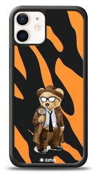 Dafoni Art iPhone 12 Mini 5.4 inç Detective Teddy Bear Kılıf - Dafoni