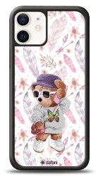 Dafoni Art iPhone 12 Mini 5.4 inç Pretty Teddy Kılıf - Dafoni